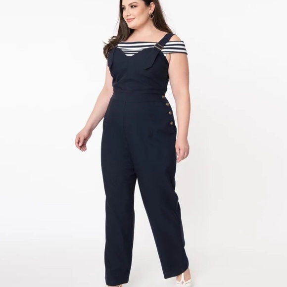 Unique Vintage Pants & Jumpsuits Unique Vintage Blue Sedgewick